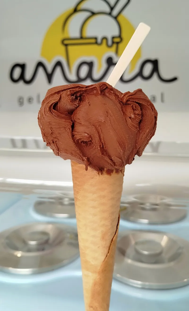 Belgian Chocolate with Algarve Orange artisanal gelato — Anara Gelado Artesanal