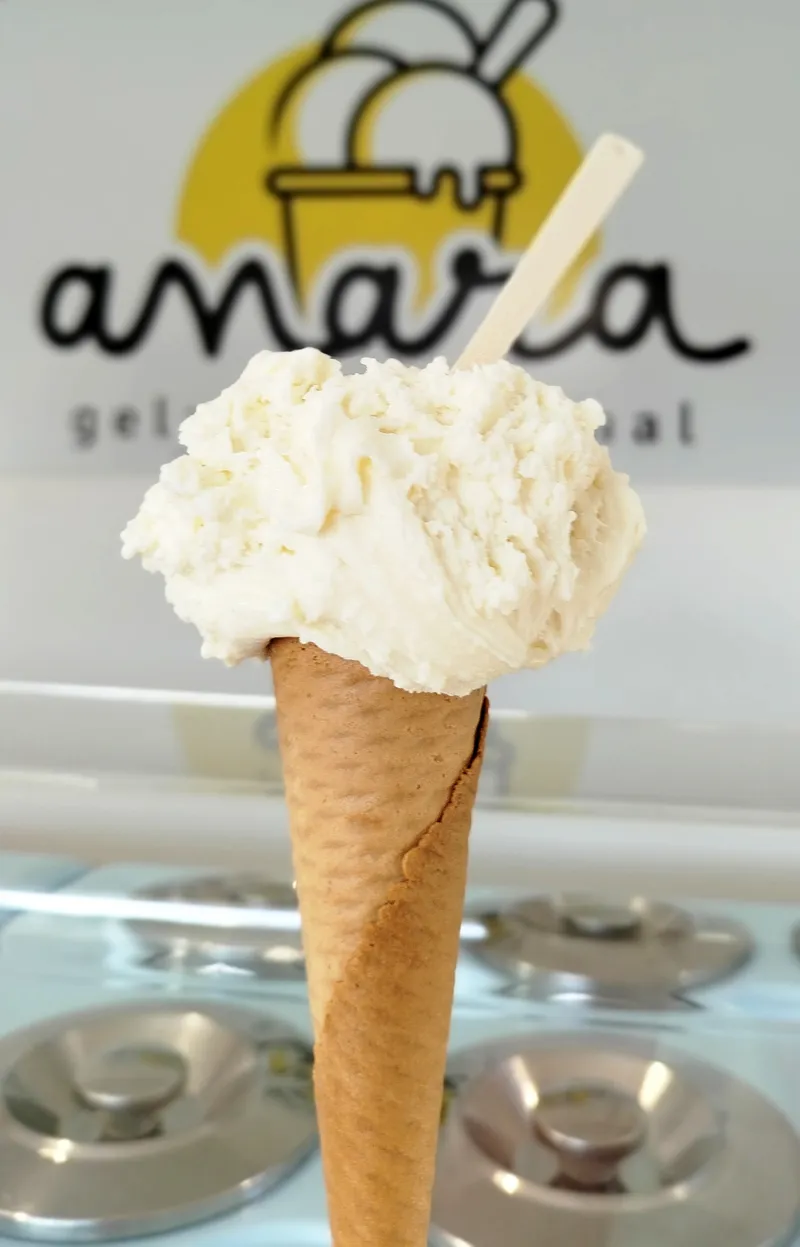 Coconut artisanal gelato — Anara Gelado Artesanal