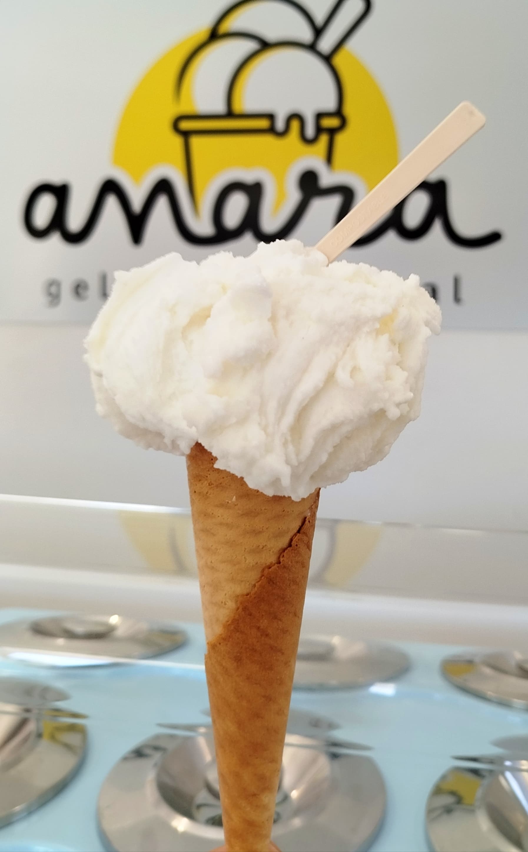 Lemon artisanal gelato — Anara Gelado Artesanal