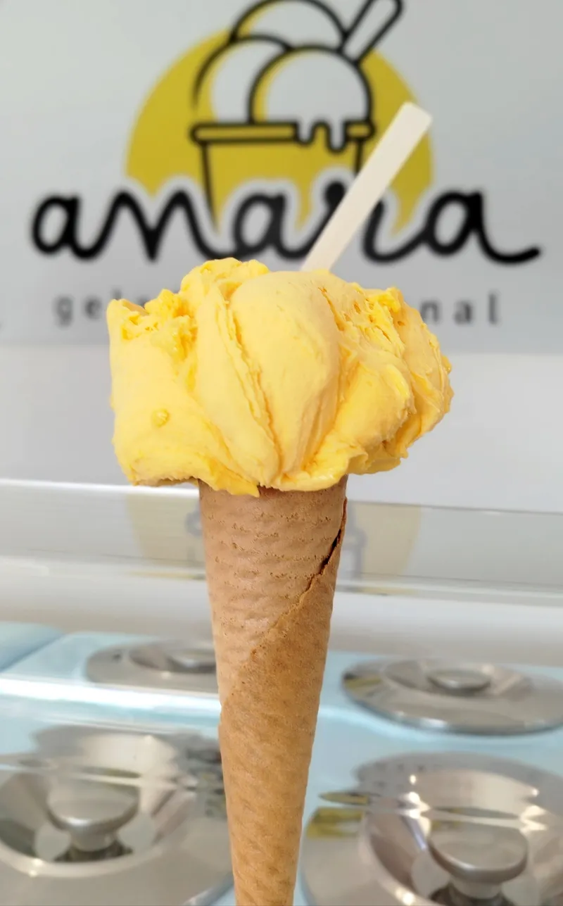 Mango artisanal gelato — Anara Gelado Artesanal