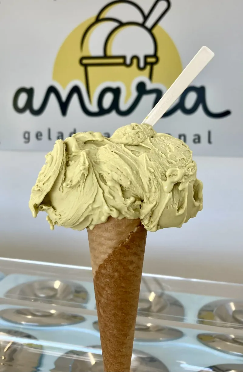 Salted Pistachio artisanal gelato — Anara Gelado Artesanal